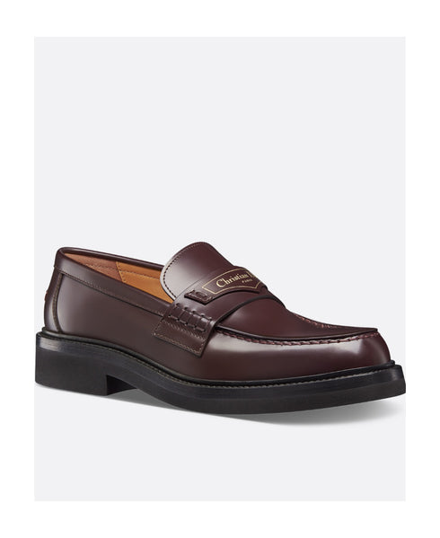 Dior boy loafer brown brushed calfskin